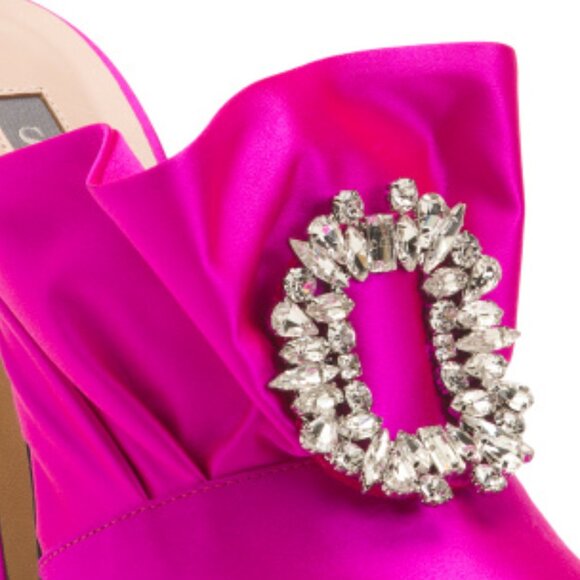 NEW SJP BY SARAH JESSICA PARKER Made In Italy Sandringham Flared Heel Mules tn - Picture 3 of 6